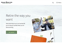 Tablet Screenshot of greatwestlife.com